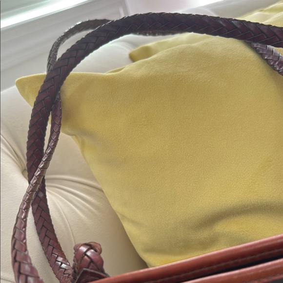 VINTAGE NWOT Brighton Black and Brown Structured Tote Bag - Picture 5 of 6